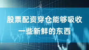 股票配资穿仓能够吸收一些新鲜的东西