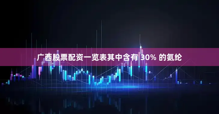 广西股票配资一览表其中含有 30% 的氨纶